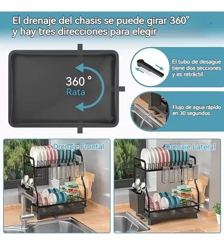 Escurridor de platos en Acero Inoxidable