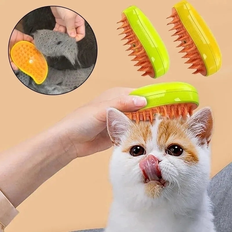 Combo Fuente Hídrica para Mascotas + Cepillo Vaporizador 3 en 1