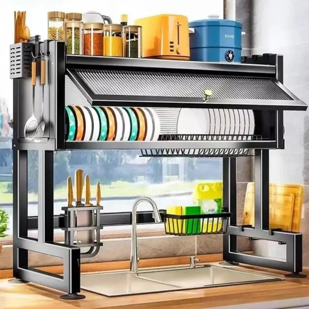 Escurridor De Platos Con Tapa 65Cm